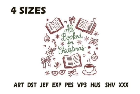 All Booked for Christmas Embroidery Review