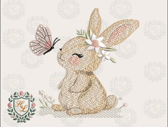 Bunny with Butterfly Embroidery Files Review