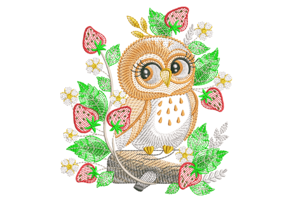 Cute Owl Face Embroidery Design Review