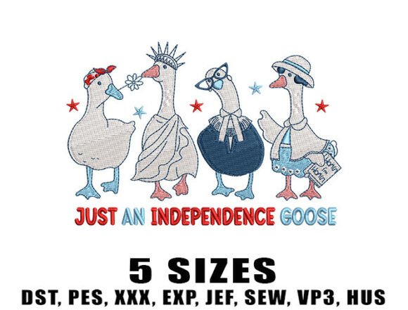 Patriotic Goose Embroidery Design Review