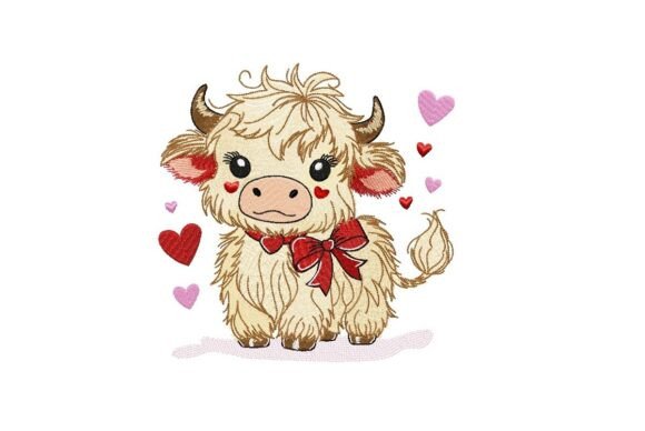 Review: Baby Highland Cow Embroidery Design