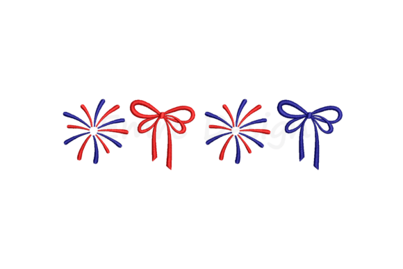 Review: Coquette Patriotic Embroidery Design for Merch