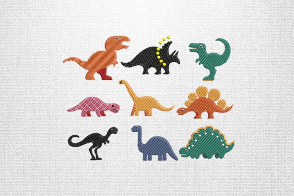 Review: Cute Dinosaur Embroidery Design Set