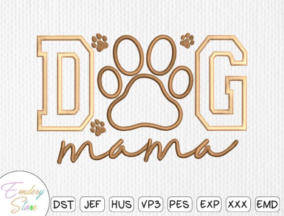 Review: Dog Mama Embroidery Design for Etsy Shops