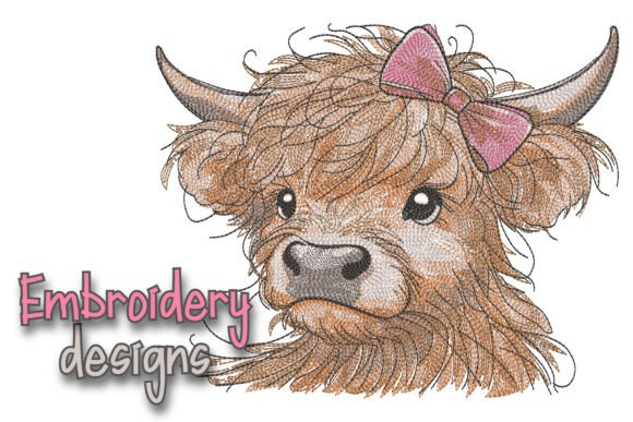 Review: Highland Cow Machine Embroidery Design
