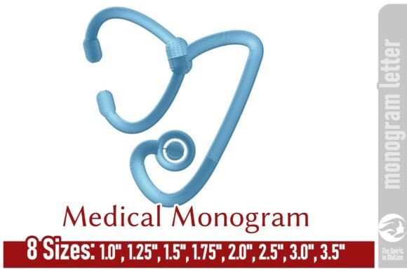 Review: Medical Embroidery Monogram Letter - I