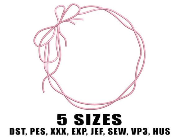 Review: Minimal Bow Wreath Embroidery Design