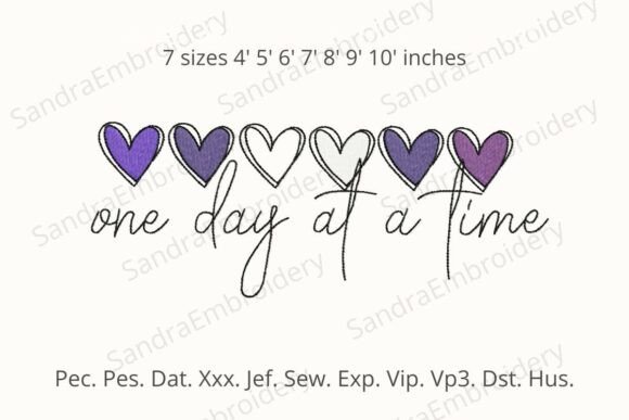 Review: One Day at a Time Embroidery Design