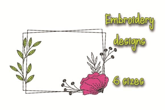 Review: Poppies Frame Embroidery Design Flower