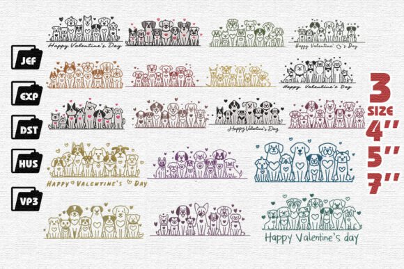 Review: Set of 18 Family Dog Embroidery for Holiday Sales