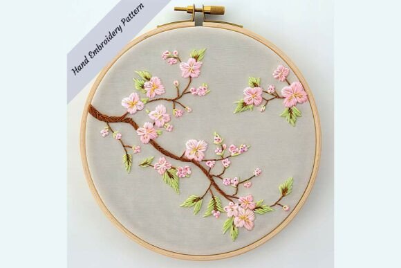 Reviewing the Cherry Blossom Branch Embroidery Pattern