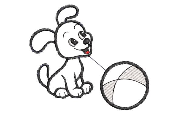 Reviewing the Playful Puppy with Ball Embroidery