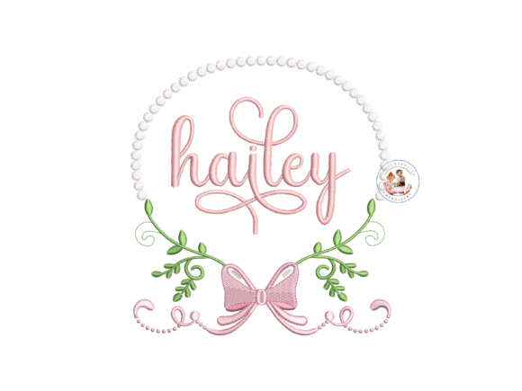 Ribbon Monogram Embroidery Design Review